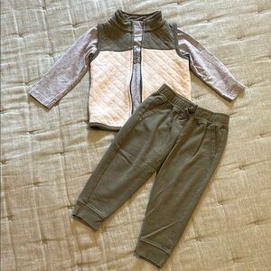 Joggers + shirt & vest set 18M